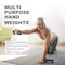 Wecare Fitness Neoprene Coated 2 Lbs Dumbbells for Non-Slip Grip, Set of Two, Blue, 2PK WC-2P-2LB-BL - alternate 3